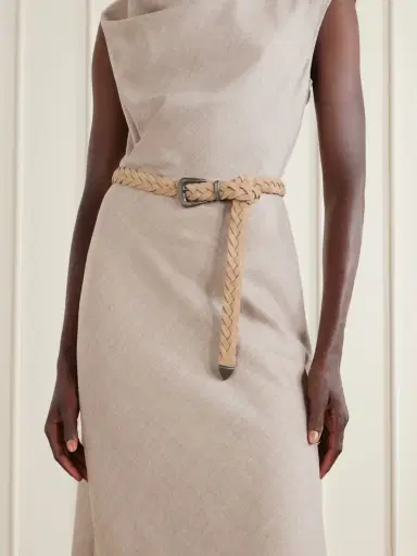 Brunello Cucinelli Braided Suede Belt | Thumbnail 2 Brunello Cucinelli Braided Suede Belt | Thumbnail 2