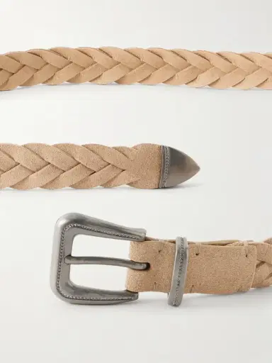 Brunello Cucinelli Braided Suede Belt | Thumbnail 3 Brunello Cucinelli Braided Suede Belt | Thumbnail 3