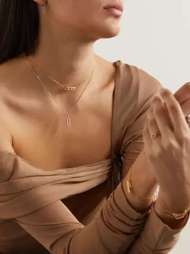 Messika Baby Move 18-karat Rose Gold Diamond Necklace | Thumbnail 5 Messika Baby Move 18-karat Rose Gold Diamond Necklace | Thumbnail 5