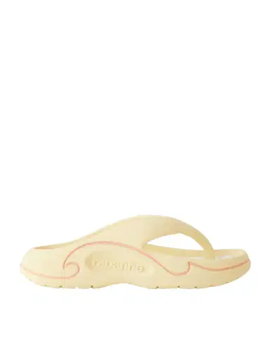 Rabanne 3d Logo-embossed Thong Sandals | Thumbnail 1 Rabanne 3d Logo-embossed Thong Sandals | Thumbnail 1