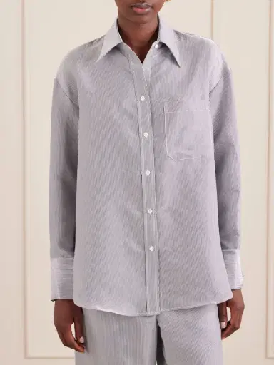 TWP Big Joe Striped Cotton-blend Garbardine Shirt | Thumbnail 3 TWP Big Joe Striped Cotton-blend Garbardine Shirt | Thumbnail 3