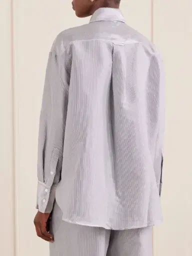 TWP Big Joe Striped Cotton-blend Garbardine Shirt | Thumbnail 4 TWP Big Joe Striped Cotton-blend Garbardine Shirt | Thumbnail 4
