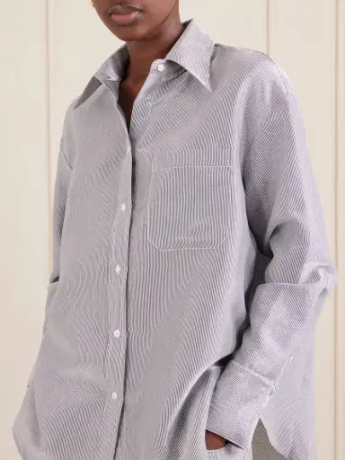 TWP Big Joe Striped Cotton-blend Garbardine Shirt | Thumbnail 5 TWP Big Joe Striped Cotton-blend Garbardine Shirt | Thumbnail 5