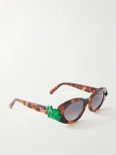 DIOR Eyewear Dior clover B1i Round-frame Acetate Sunglasses | Thumbnail 3 DIOR Eyewear Dior clover B1i Round-frame Acetate Sunglasses | Thumbnail 3