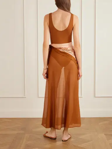 Zimmermann Aster Scarf Mesh Maxi Dress | Thumbnail 3 Zimmermann Aster Scarf Mesh Maxi Dress | Thumbnail 3