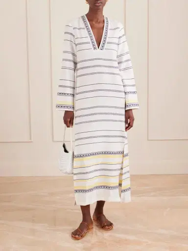 Lemlem Theodora Striped Linen Maxi Dress | Thumbnail 2 Lemlem Theodora Striped Linen Maxi Dress | Thumbnail 2