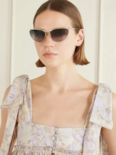 Chloé Aviator-style Gold-tone Sunglasses | Thumbnail 2 Chloé Aviator-style Gold-tone Sunglasses | Thumbnail 2
