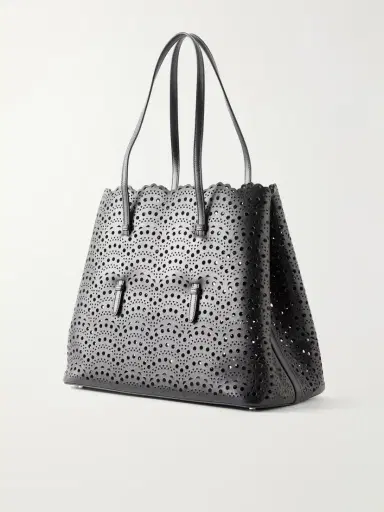 Alaïa Mina 37 Laser-cut Leather Tote | Thumbnail 4 Alaïa Mina 37 Laser-cut Leather Tote | Thumbnail 4