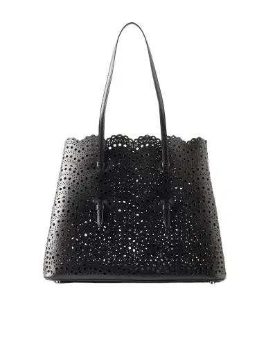 Alaïa Mina 37 Laser-cut Leather Tote | Thumbnail 1 Alaïa Mina 37 Laser-cut Leather Tote | Thumbnail 1