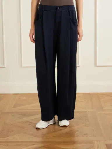 Brunello Cucinelli Cotton Wide-leg Pants | Thumbnail 3 Brunello Cucinelli Cotton Wide-leg Pants | Thumbnail 3