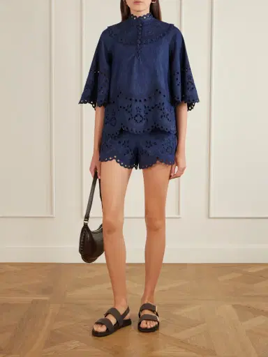Zimmermann Mahon Broderie Anglaise Denim Shirt | Thumbnail 2 Zimmermann Mahon Broderie Anglaise Denim Shirt | Thumbnail 2