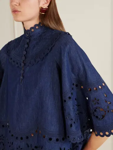 Zimmermann Mahon Broderie Anglaise Denim Shirt | Thumbnail 4 Zimmermann Mahon Broderie Anglaise Denim Shirt | Thumbnail 4