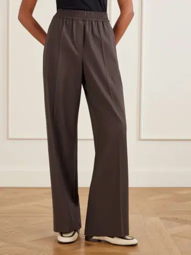 Brunello Cucinelli Wide-leg Wool-blend Pants | Thumbnail 3 Brunello Cucinelli Wide-leg Wool-blend Pants | Thumbnail 3
