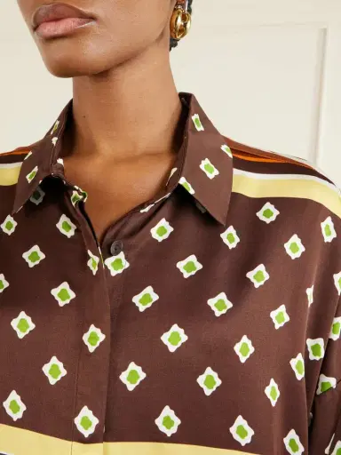 Faithfull Cora Printed Satin Shirt | Thumbnail 5 Faithfull Cora Printed Satin Shirt | Thumbnail 5