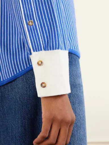 La Ligne Striped Cotton-blend Knit Shirt | Thumbnail 5 La Ligne Striped Cotton-blend Knit Shirt | Thumbnail 5