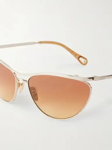 Chloé Aviator-style Gold-tone Sunglasses | Thumbnail 4 Chloé Aviator-style Gold-tone Sunglasses | Thumbnail 4