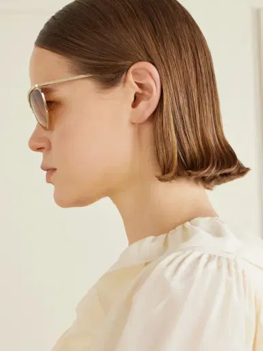 Chloé Aviator-style Gold-tone Sunglasses | Thumbnail 5 Chloé Aviator-style Gold-tone Sunglasses | Thumbnail 5