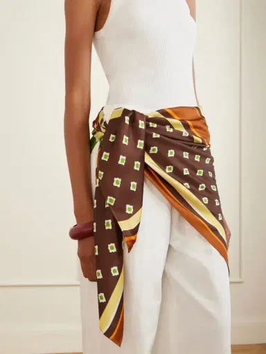 Faithfull Soleil Satin Waist Scarf | Thumbnail 4 Faithfull Soleil Satin Waist Scarf | Thumbnail 4