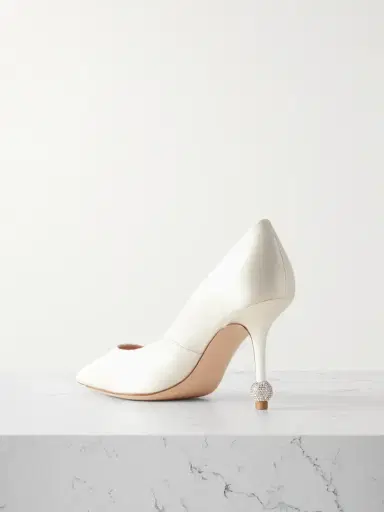 Roger Vivier Marlene 85 Crystal-embellished Satin Pumps | Thumbnail 3 Roger Vivier Marlene 85 Crystal-embellished Satin Pumps | Thumbnail 3