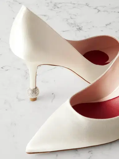 Roger Vivier Marlene 85 Crystal-embellished Satin Pumps | Thumbnail 4 Roger Vivier Marlene 85 Crystal-embellished Satin Pumps | Thumbnail 4