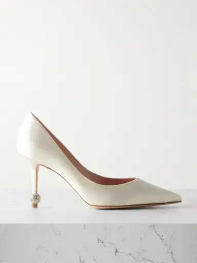 Roger Vivier Marlene 85 Crystal-embellished Satin Pumps | Thumbnail 1 Roger Vivier Marlene 85 Crystal-embellished Satin Pumps | Thumbnail 1