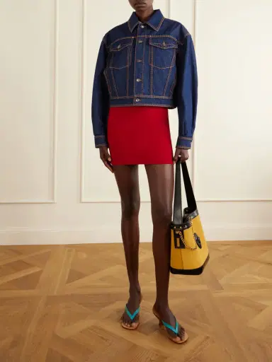 Versace Pivot Logo-appliquéd Small Leather Bucket Bag | Thumbnail 3 Versace Pivot Logo-appliquéd Small Leather Bucket Bag | Thumbnail 3