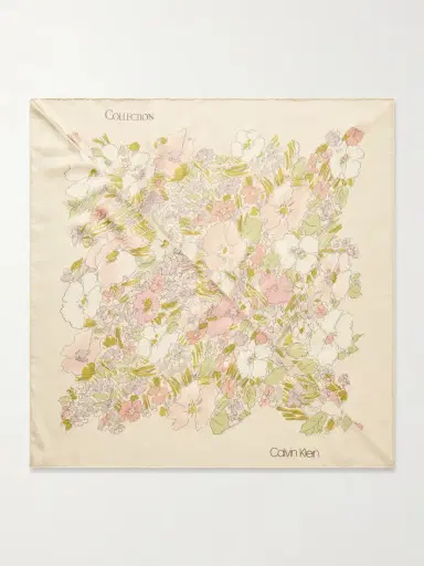 Calvin Klein Collection Lorelai Floral-print Silk-twill Scarf | Thumbnail 5 Calvin Klein Collection Lorelai Floral-print Silk-twill Scarf | Thumbnail 5