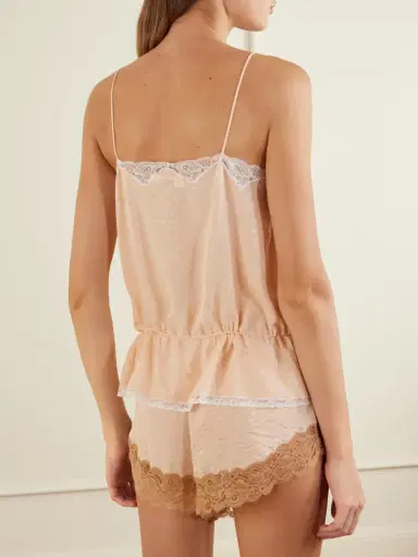 Chloé Lace-trimmed Silk-jacquard Camisole | Thumbnail 3 Chloé Lace-trimmed Silk-jacquard Camisole | Thumbnail 3