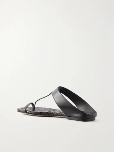 Bottega Veneta Livia Leather Flat Sandals | Thumbnail 3 Bottega Veneta Livia Leather Flat Sandals | Thumbnail 3