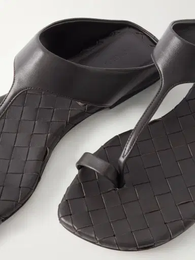 Bottega Veneta Livia Leather Flat Sandals | Thumbnail 5 Bottega Veneta Livia Leather Flat Sandals | Thumbnail 5