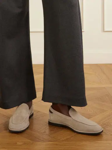 Brunello Cucinelli Embellished Suede Loafers | Thumbnail 2 Brunello Cucinelli Embellished Suede Loafers | Thumbnail 2
