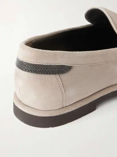 Brunello Cucinelli Embellished Suede Loafers | Thumbnail 5 Brunello Cucinelli Embellished Suede Loafers | Thumbnail 5