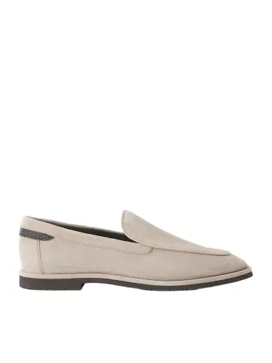 Brunello Cucinelli Embellished Suede Loafers | Thumbnail 1 Brunello Cucinelli Embellished Suede Loafers | Thumbnail 1