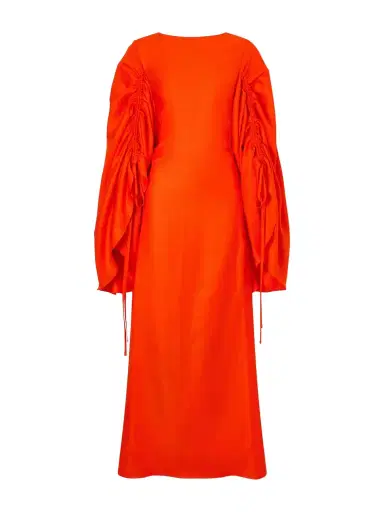 Christopher John Rogers Gathered Ramie Organza Gown | Thumbnail 1 Christopher John Rogers Gathered Ramie Organza Gown | Thumbnail 1