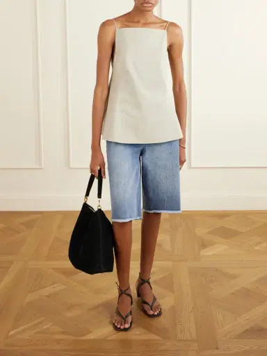 Tibi Open-back Cotton-poplin Tank | Thumbnail 2 Tibi Open-back Cotton-poplin Tank | Thumbnail 2