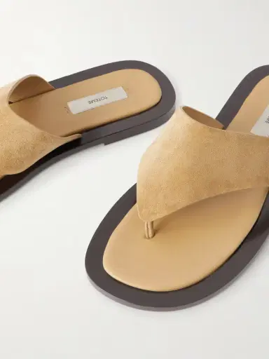 TOTEME Suede Thong Sandals | Thumbnail 5 TOTEME Suede Thong Sandals | Thumbnail 5