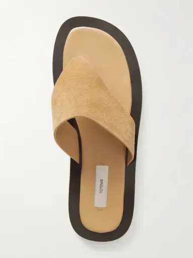 TOTEME Suede Thong Sandals | Thumbnail 6 TOTEME Suede Thong Sandals | Thumbnail 6