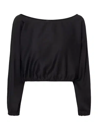 LESET Yoko Cropped Gathered Cotton-poplin Top | Thumbnail 1 LESET Yoko Cropped Gathered Cotton-poplin Top | Thumbnail 1