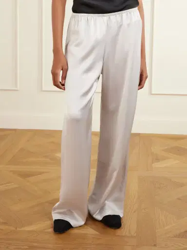 LESET Barb Satin Wide-leg Pants | Thumbnail 3 LESET Barb Satin Wide-leg Pants | Thumbnail 3