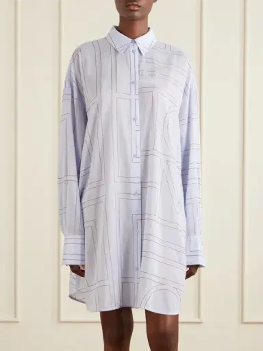 TOTEME Embroidered Lyocell And Cotton-blend Shirt | Thumbnail 3 TOTEME Embroidered Lyocell And Cotton-blend Shirt | Thumbnail 3
