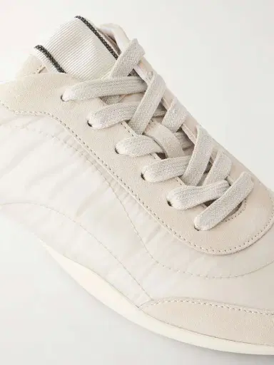 Brunello Cucinelli Shell And Suede Sneakers | Thumbnail 5 Brunello Cucinelli Shell And Suede Sneakers | Thumbnail 5
