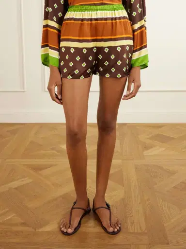 Faithfull Tia Printed Satin Shorts | Thumbnail 3 Faithfull Tia Printed Satin Shorts | Thumbnail 3