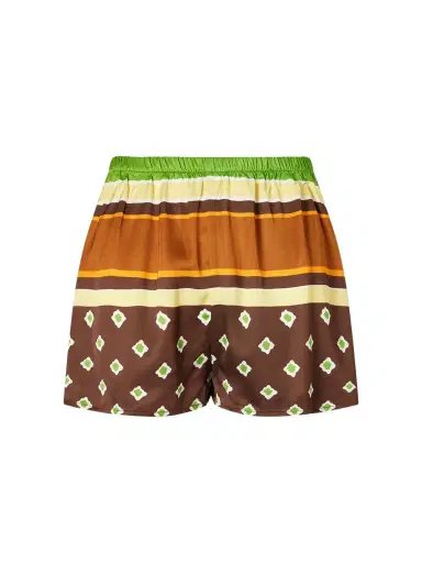 Faithfull Tia Printed Satin Shorts | Thumbnail 1 Faithfull Tia Printed Satin Shorts | Thumbnail 1