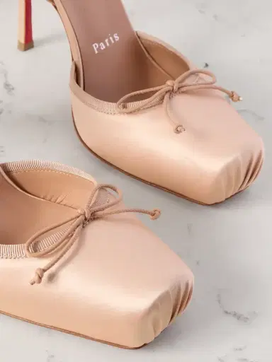 Christian Louboutin Cassia 100 Bow-detailed Satin-crepe Pumps | Thumbnail 4 Christian Louboutin Cassia 100 Bow-detailed Satin-crepe Pumps | Thumbnail 4
