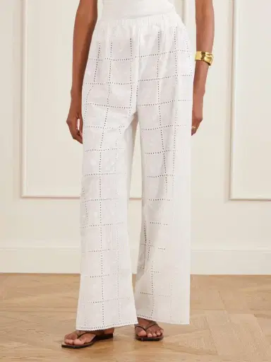 Faithfull Mora Broderie Anglaise Straight-leg Pants | Thumbnail 3 Faithfull Mora Broderie Anglaise Straight-leg Pants | Thumbnail 3
