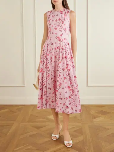 Emilia Wickstead Chelsea Pleated Floral-print Organic Cotton-poplin Midi Dress | Thumbnail 2 Emilia Wickstead Chelsea Pleated Floral-print Organic Cotton-poplin Midi Dress | Thumbnail 2