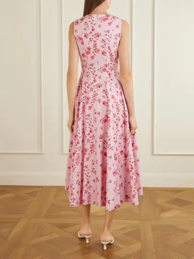 Emilia Wickstead Chelsea Pleated Floral-print Organic Cotton-poplin Midi Dress | Thumbnail 3 Emilia Wickstead Chelsea Pleated Floral-print Organic Cotton-poplin Midi Dress | Thumbnail 3