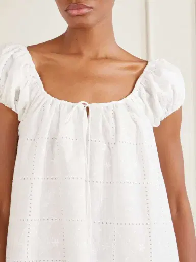 Faithfull Serafina Broderie Anglaise Mini Dress | Thumbnail 4 Faithfull Serafina Broderie Anglaise Mini Dress | Thumbnail 4