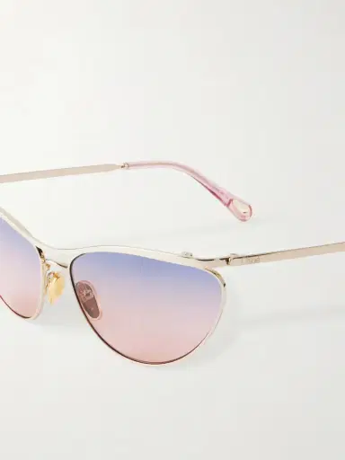 Chloé Aviator-style Gold-tone Sunglasses | Thumbnail 4 Chloé Aviator-style Gold-tone Sunglasses | Thumbnail 4