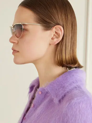 Chloé Aviator-style Gold-tone Sunglasses | Thumbnail 5 Chloé Aviator-style Gold-tone Sunglasses | Thumbnail 5